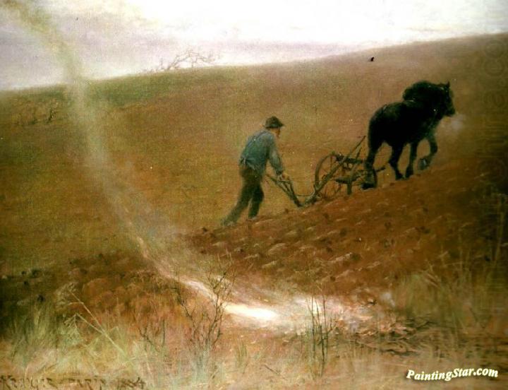 Spring Ploughing Artwork by Nils Kreuger