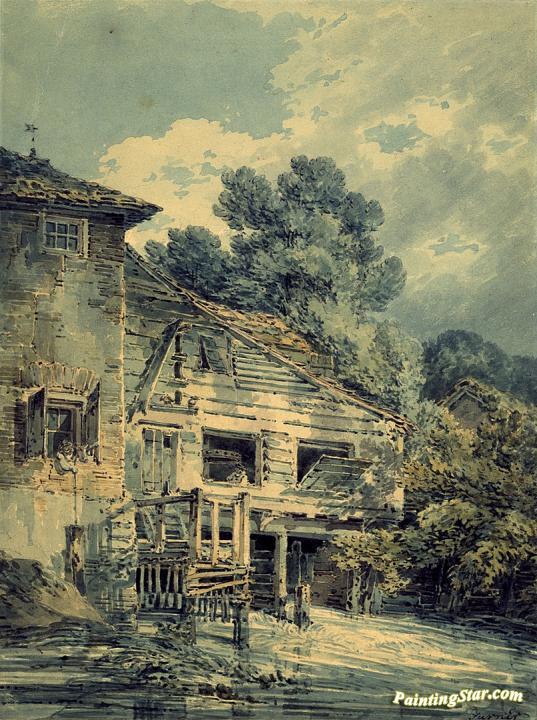 The Old Water Mill Artwork by Joseph Mallord William Turner