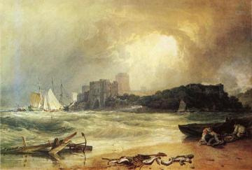 Pembroke Caselt, South Wales: Thunder Storm Approaching Artwork by Joseph Mallord William Turner
