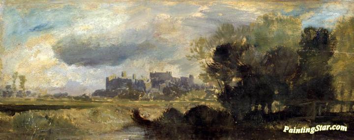 Windsor Castle from the Meadows Artwork by Joseph Mallord William Turner