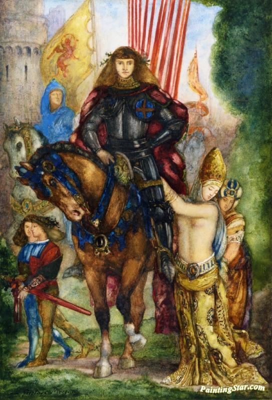 Reartre Et Captives Artwork by Gustave Moreau