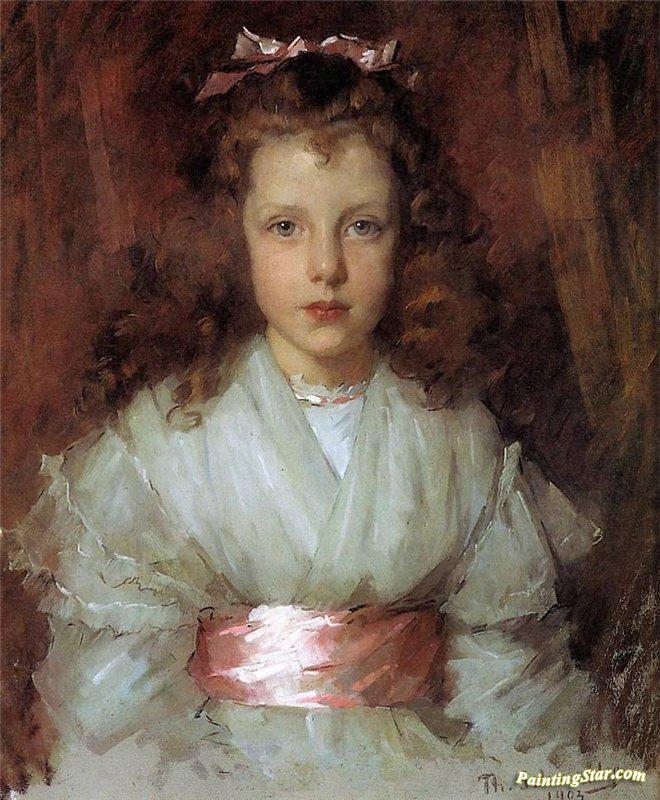 Portrait Of Geradine Marguerite Van Hardenbroek Artwork by Therese Schwartze