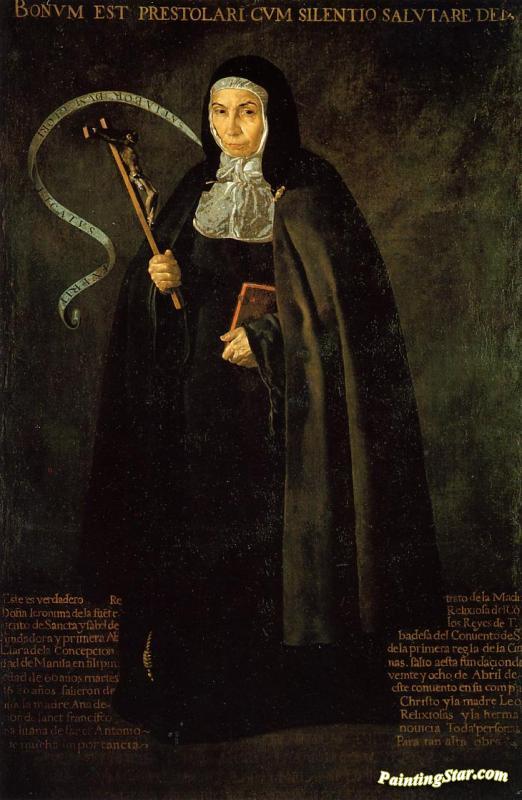 Mother Jeronima De La Fuente Artwork by Diego Velazquez