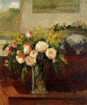 Roses of Nice Artwork by Camille Pissarro