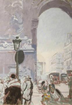 The Third Republic, View Of Porte St-denis, Paris, France Artwork by Walter Richard Sickert