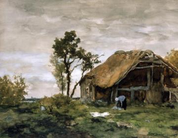 The Bleach Artwork by Johan Hendrik Weissenbruch