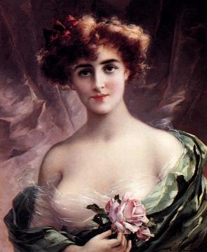 The Pink Rose Artwork by Emile Vernon