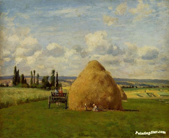 Haystack, Pontoise Artwork by Camille Pissarro