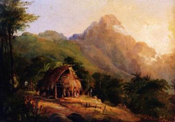 Hut in a Mountainous Landscape, Galipan Artwork by Camille Pissarro