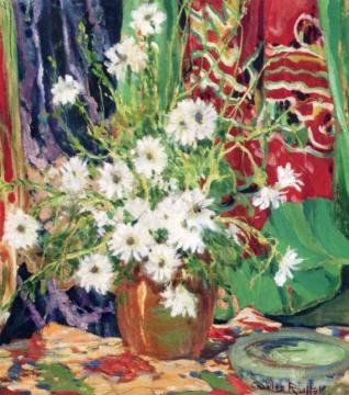 Still Life Daisies Artwork by Charles Reiffel