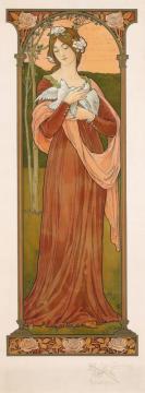 Tender Doves Artwork by Elisabeth Sonrel