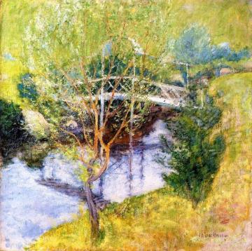The White Bridge Artwork by John Twachtman