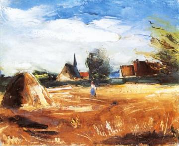 Village Harvest Artwork by Maurice De Vlaminck