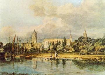 South View of Christ Church, etc., from the Meadows Artwork by Joseph Mallord William Turner