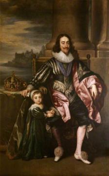 Charles I (1600-1649) and Prince Charles (1630-1685) Artwork by Anthony van Dyck