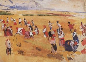 Harvest Artwork by Zinaida Serebriakova