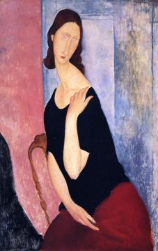 Portrait of Jeanne Hebuterne (informal) Artwork by Amedeo Modigliani