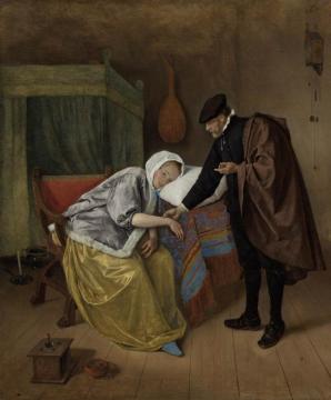 The Sick Woman Artwork by Jan Steen
