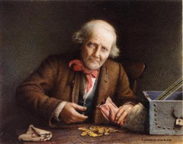 All His Worldly Wealth Artwork by Charles Spencelayh