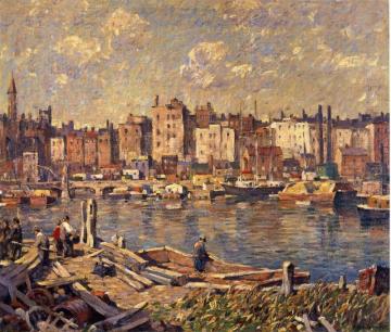 Harlem River Artwork by Robert Spencer