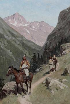 Something Stirring Artwork by Henry F. Farny