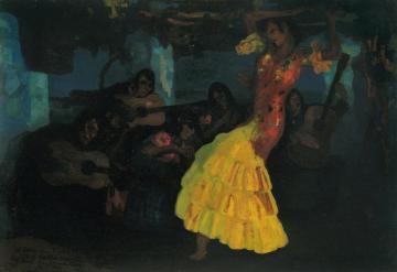 Gypsy Dance Artwork by Hermen Anglada Camarasa