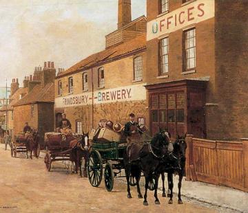 Frindsbury Steam Brewery Artwork by Charles Spencelayh