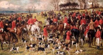 A Kill With The Whaddon Chase Foxhounds Artwork by Charles Spencelayh