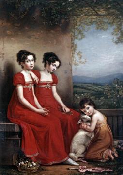 Portrait Of The Elisabeth, Amalie And Maximiliane Of Bavaria Artwork by Joseph Karl Stieler