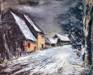 Landscape In The Snow Artwork by Maurice De Vlaminck