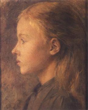 Head Of A Girl Artwork by Stanislaw Wyspianski