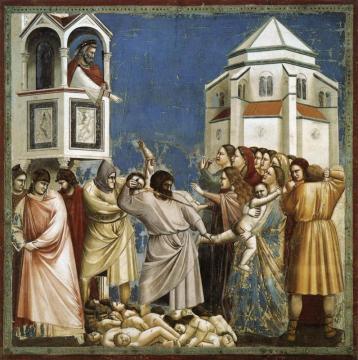 Scenes From The Life Of Christ: 5. Massacre Of The Innocents (cappella Scrovegni (arena Chapel), Padua) Artwork by Giotto di Bondone