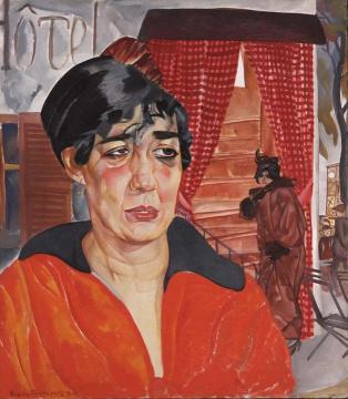 The Concierge Artwork by Boris Grigoriev