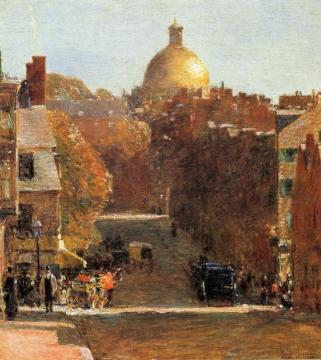 Mount Vernon Street, Boston Artwork by Frederick Childe Hassam