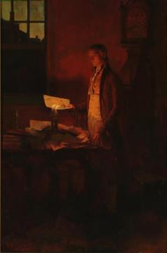Thomas Jefferson Writing The Declaration Of Independence Artwork by Howard Pyle
