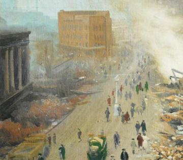 The New Order In Europe, Bombed Coventry, November 1940 Artwork by Ernest Townsend