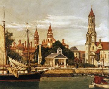 View Of St. Augustine Harbor Artwork by William Aiken Walker