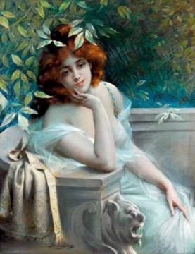 Portrait Of A Young Woman Artwork by Delphin Enjolras