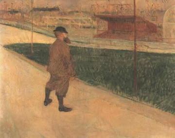 Tristan Bernard At The Buffalo Station Artwork by Henri de Toulouse-Lautrec