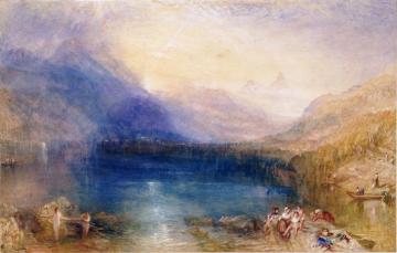 The Lake of Zug, Early Morning Artwork by Joseph Mallord William Turner
