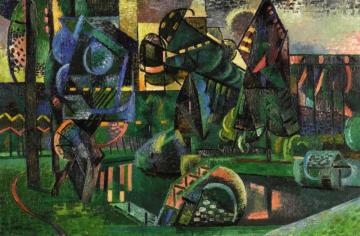 The Oise At Vadencourt Artwork by Auguste Herbin