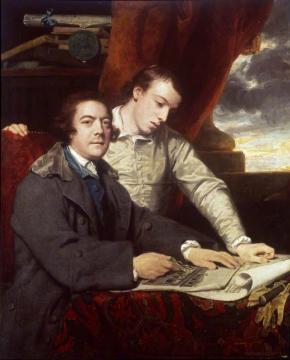 James Paine Architect And His Son James Artwork by Sir Joshua Reynolds