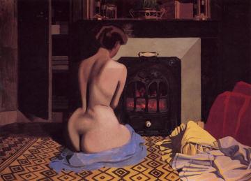 Nude At The Stove Artwork by Felix Vallotton