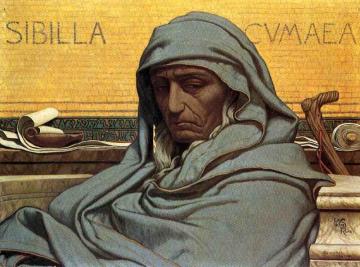 Sibilia Cumaea Artwork by Elihu Vedder