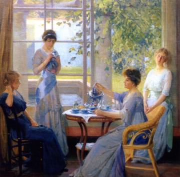 Ellen Axson Wilson And Her Three Daughters Artwork by Robert Vonnoh
