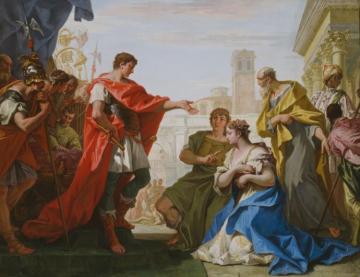 The Continence Of Scipio Artwork by Sebastiano Ricci