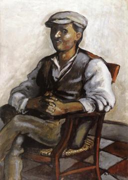 Young Peasant with Crossed Hands Artwork by Auguste Chabaud