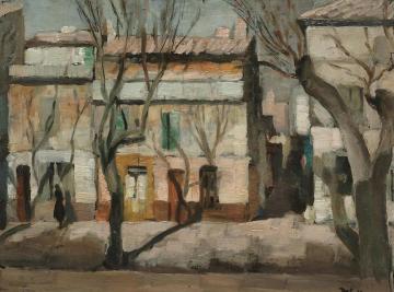 Street Scene Artwork by Marcel Dyf