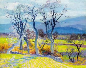 Landscape With Trees, Mallorca Artwork by Hermen Anglada Camarasa