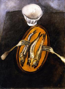 Still Life With Herrings Artwork by Chaim Soutine